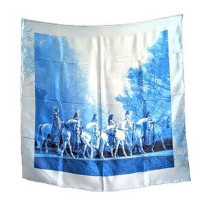Cavalia Odysseo Silk Scarf Equestrian 33 x 33 Horses NIB Graphic Print